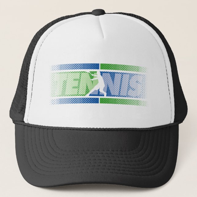 Tenniskleidung für Männer, Frauen und Kinder Truckerkappe (Vorderseite)
