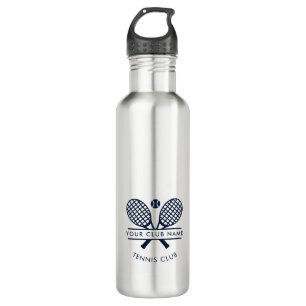 Tennisklub Name Navy Blue Member Achtung kundenspe Edelstahlflasche