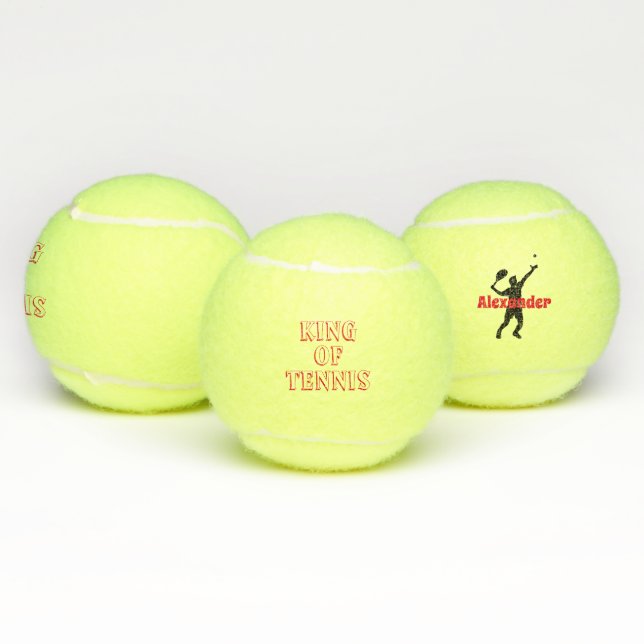 Tenniskönig personalisiert  tennisbälle (Multi)