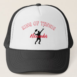 Tenniskönig personalisiert truckerkappe