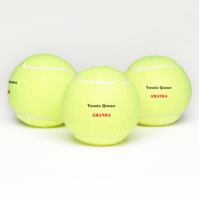 Tenniskönigin personalisiert tennisbälle (Multi)
