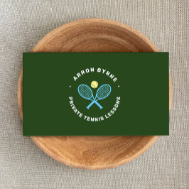 Tennislehrer Tennis Racket & Ball Visitenkarte