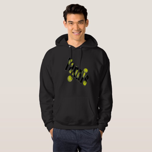 Tennislogos und -bälle, hoodie (Vorne ganz)