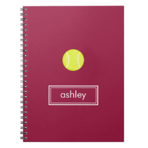 TennisNotebook (Burgund) Notizblock