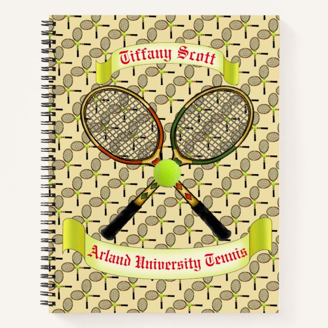 TennisNotebook Notizbuch (Vorderseite)