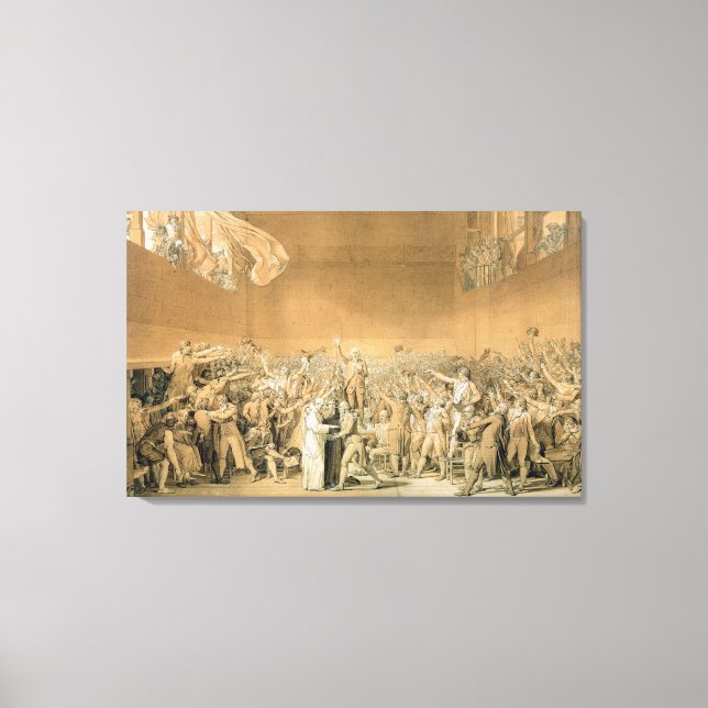 Tennisplatz, 20. Juni 1789, 1791 2 Leinwanddruck (Vorderseite)