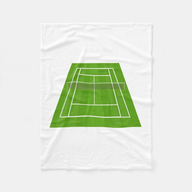 Tennisplatz Fleecedecke (Vorderseite)