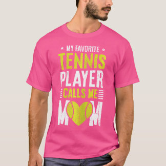 Tennisplatz Für Ihre Tennis Mama T-Shirt