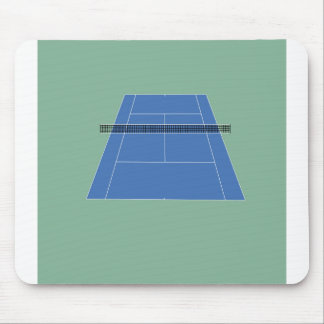 Tennisplatz - Grün und Blau Mousepad