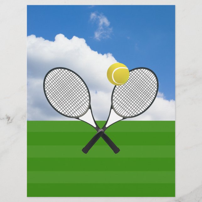 Tennisplatz & TENNIS RACKETS Flyer (Vorne)