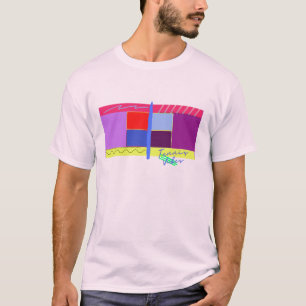 Tennisplatz - Tennis T - Shirt für Männer und Tenn