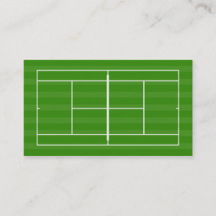 Tennisplatz Visitenkarte