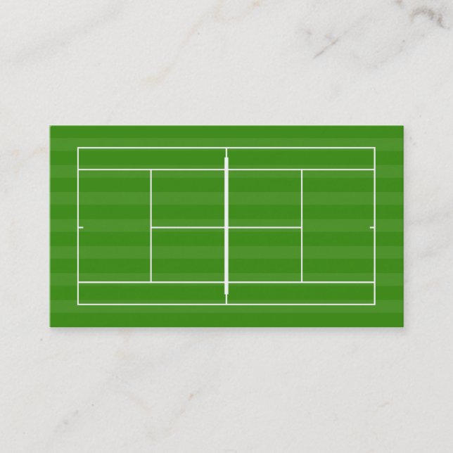Tennisplatz Visitenkarte (Vorderseite)