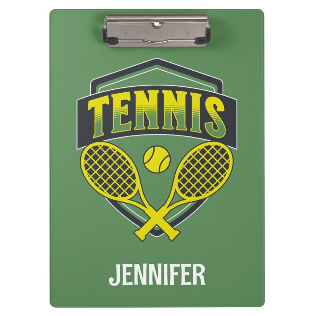Tennisplätze für Tennisliebhaber Klemmbrett (Vorderseite)