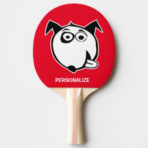 Tennispongpaddel mit Hunde Cartoon Tischtennis Schläger