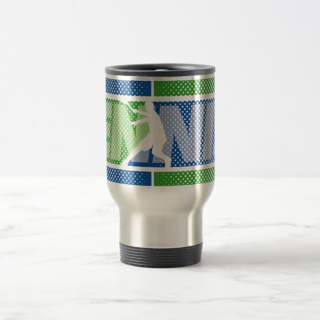 Tennisreise, zum zu gehen Kaffee Tasse mit coolem (Mittel)