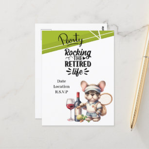 Tennisruhestand Postkarte