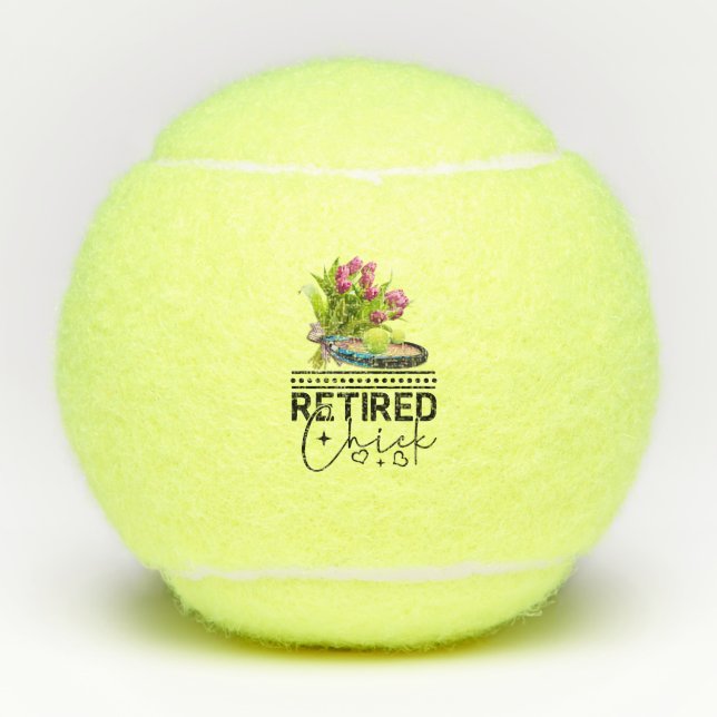 Tennisruhestand Tennisbälle (Vorderseite)