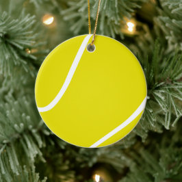 Tennisrunde Keramik Ornament