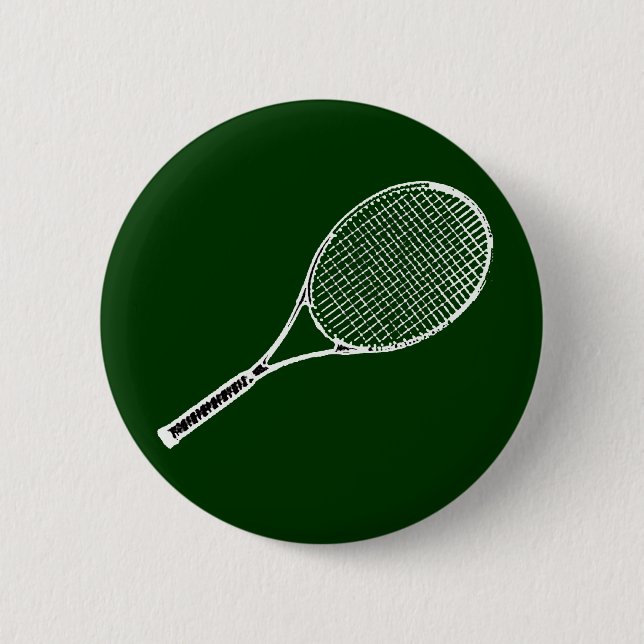 Tennisschläger Button (Vorderseite)