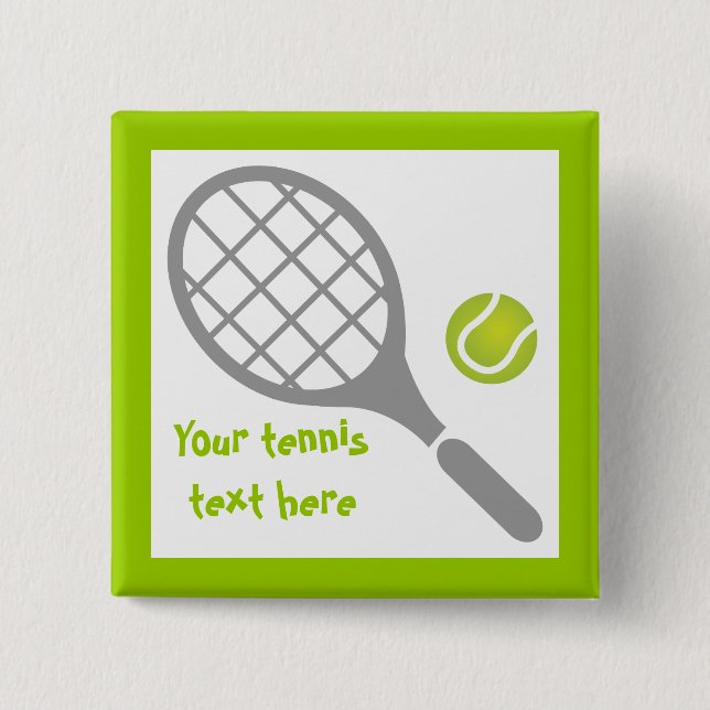 Tennisschläger Button (Vorderseite)