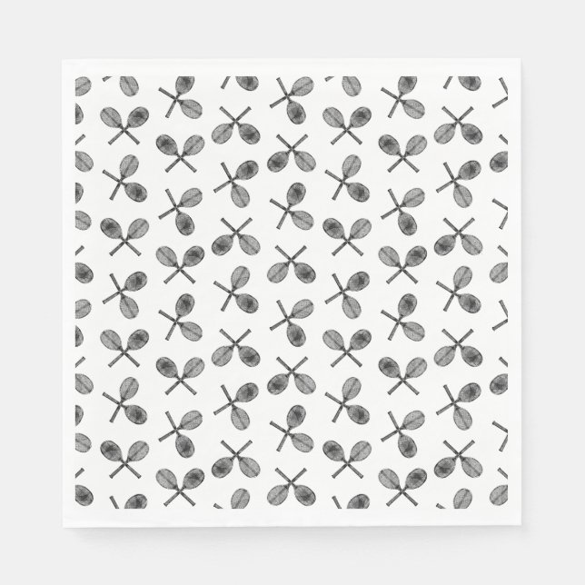 Tennisschläger CUSTOM HINTERGRUNDFARBE Serviette (Vorderseite)