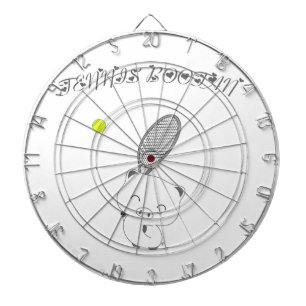 Tennisschläger Dartscheibe