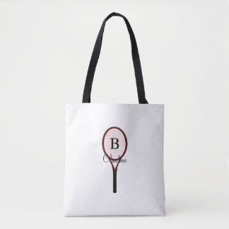 Tennisschläger-Design All-Over-Print-Tragetaschen Tasche