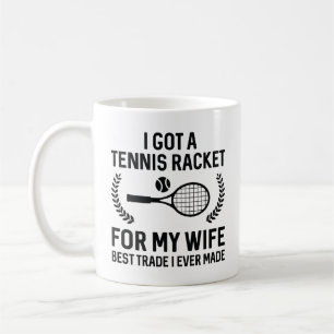 Tennisschläger für meine Ehefrau Kaffeetasse