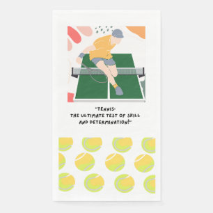 Tennisschläger für Party Serviette