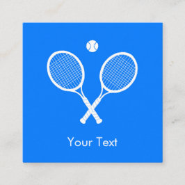 Tennisschläger mit Ball Ultramarine Blue Custom Begleitkarte