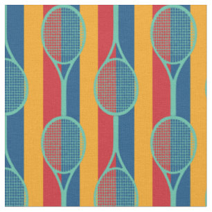 Tennisschläger mit Streifenuntergrund 2 Stoff