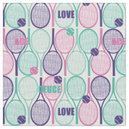 Tennisschläger mit weißem Hintergrund Stoff