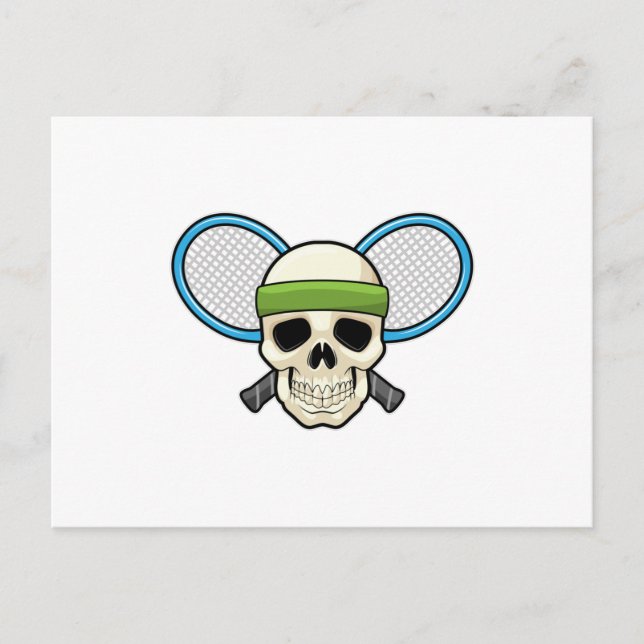 Tennisschläger Postkarte (Vorderseite)