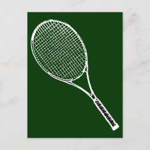 Tennisschläger Postkarte