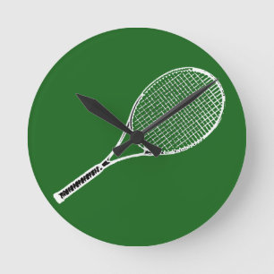 Tennisschläger Runde Wanduhr