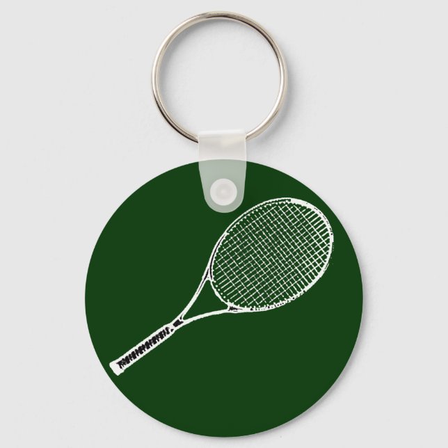 Tennisschläger Schlüsselanhänger (Vorderseite)