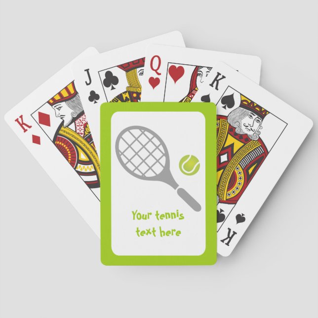 Tennisschläger Spielkarten (Rückseite)
