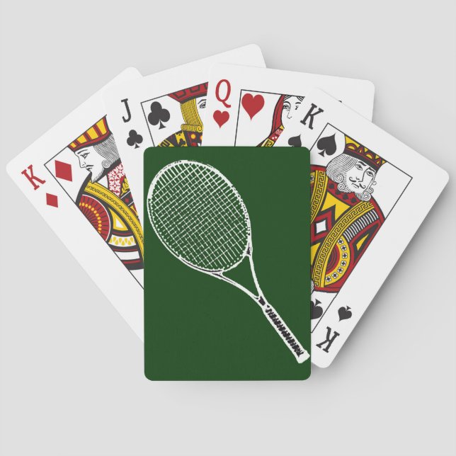 Tennisschläger Spielkarten (Rückseite)