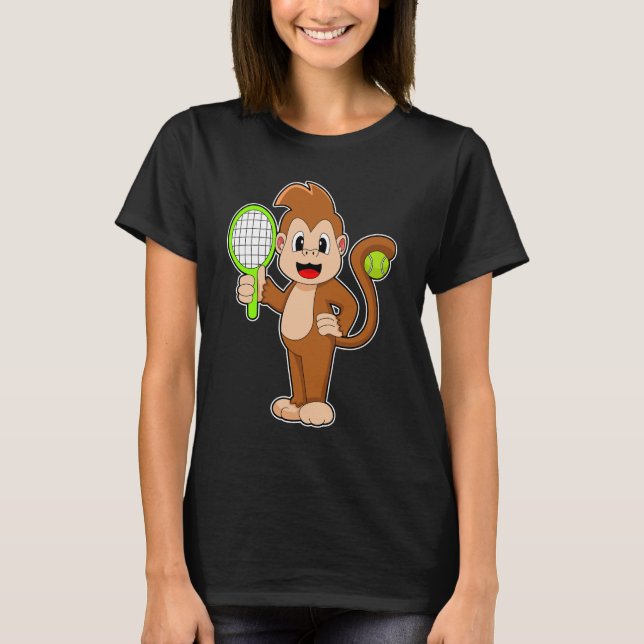 Tennisschläger T-Shirt (Vorderseite)
