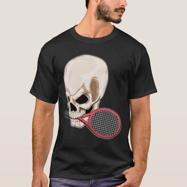Tennisschläger T-Shirt (Vorderseite)