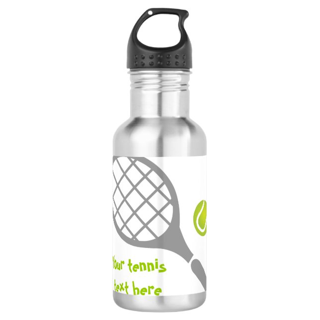 Tennisschläger Trinkflasche (Vorderseite)