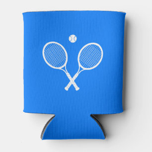 Tennisschläger und Ball Party Blue Dosenkühler