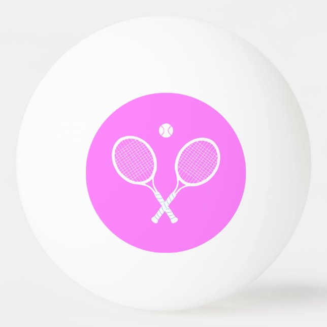Tennisschläger und Ball Ping Pong Tischtennisball (Vorderseite)