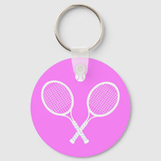 Tennisschläger und Ball Schlüsselanhänger