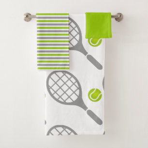 Tennisschläger und Handtuchhandtuch Set
