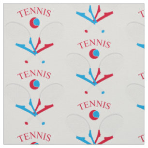Tennisschläger und Tennisball Stoff