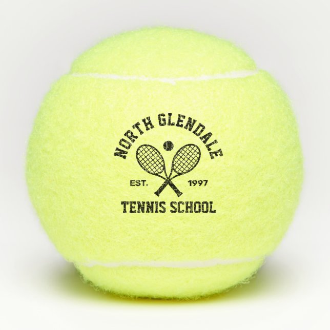 Tennisschule Tennisbälle (Vorderseite)