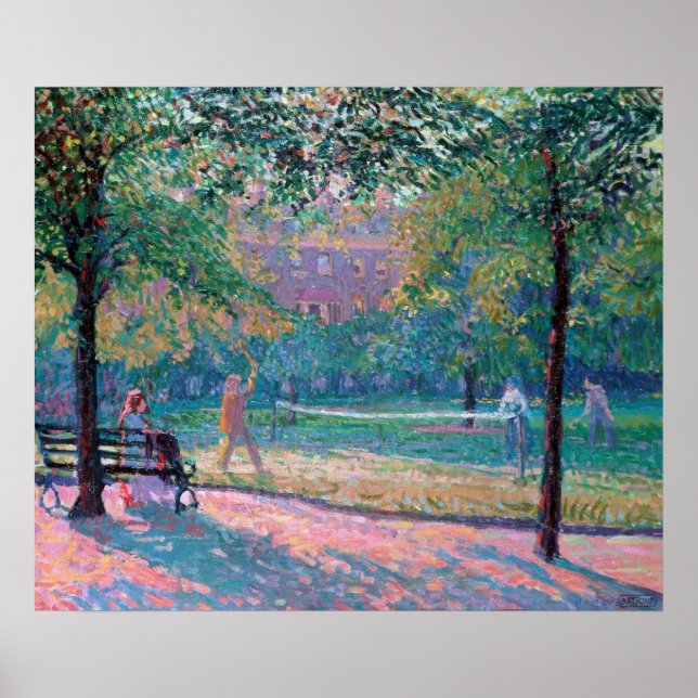 Tennisspiel Poster (Vorne)