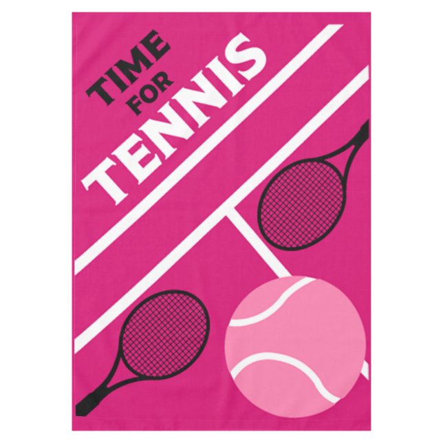 Tennisspieler auf Rasen Tischdecke (Vorderseite)